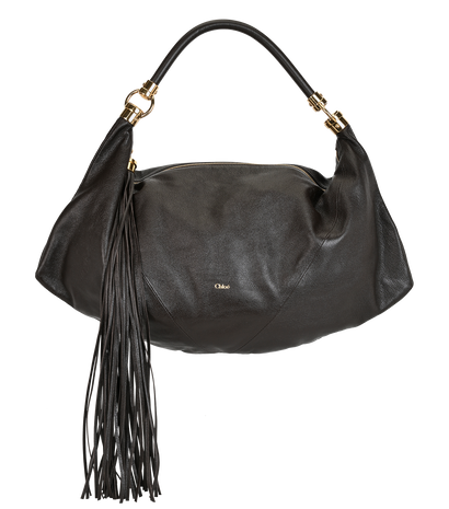 Foulard Hobo Bag, £595, Handbags, Brown, Leather, Front view
